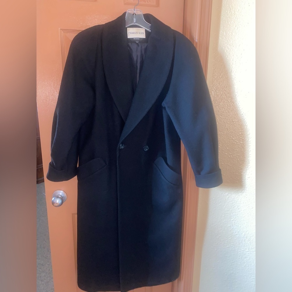 Charles Klein - Good Condition - Womens Black Overcoat